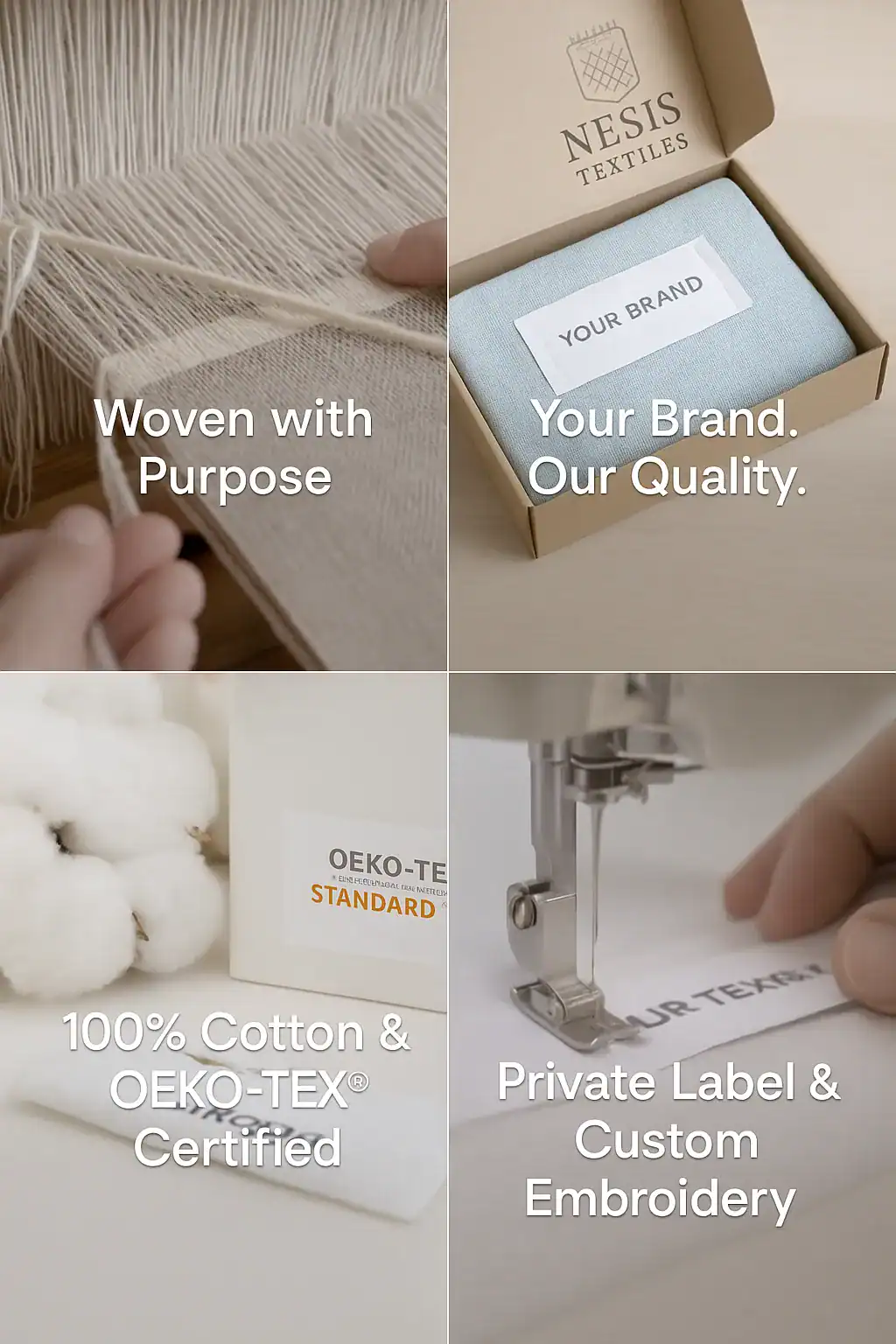 Embroidery Logo – Premium stitched branding for towels, bathrobes and blankets