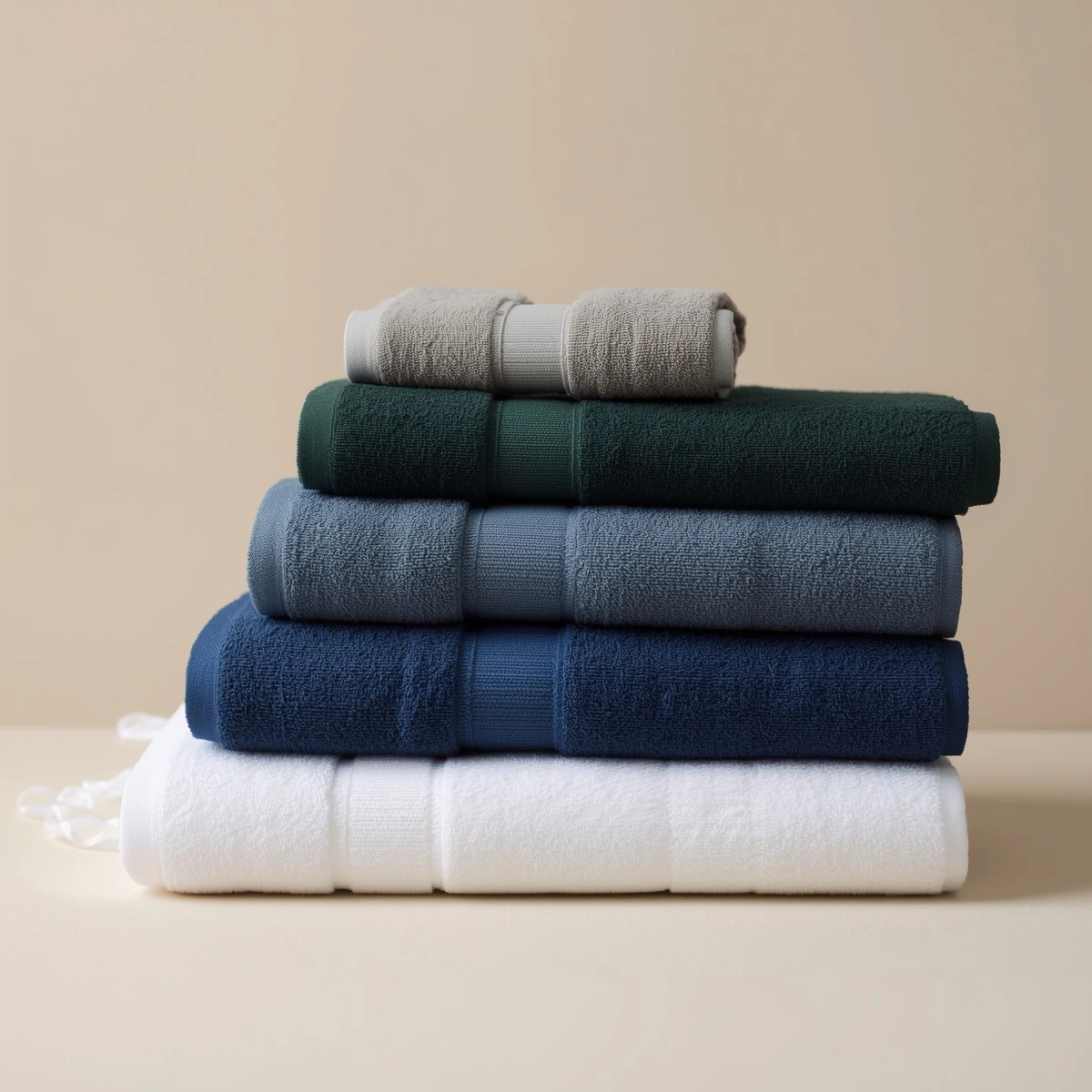 Hotel & Home Cotton Towels Stack