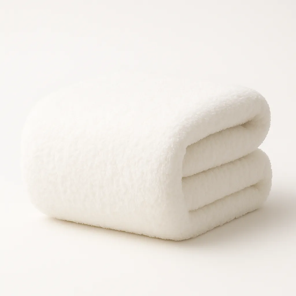 600 GSM hotel towel stack showing density