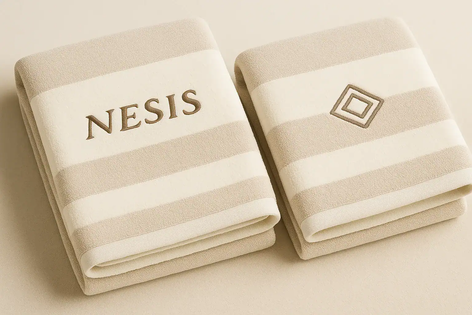 Embroidered terry towels manufacturing