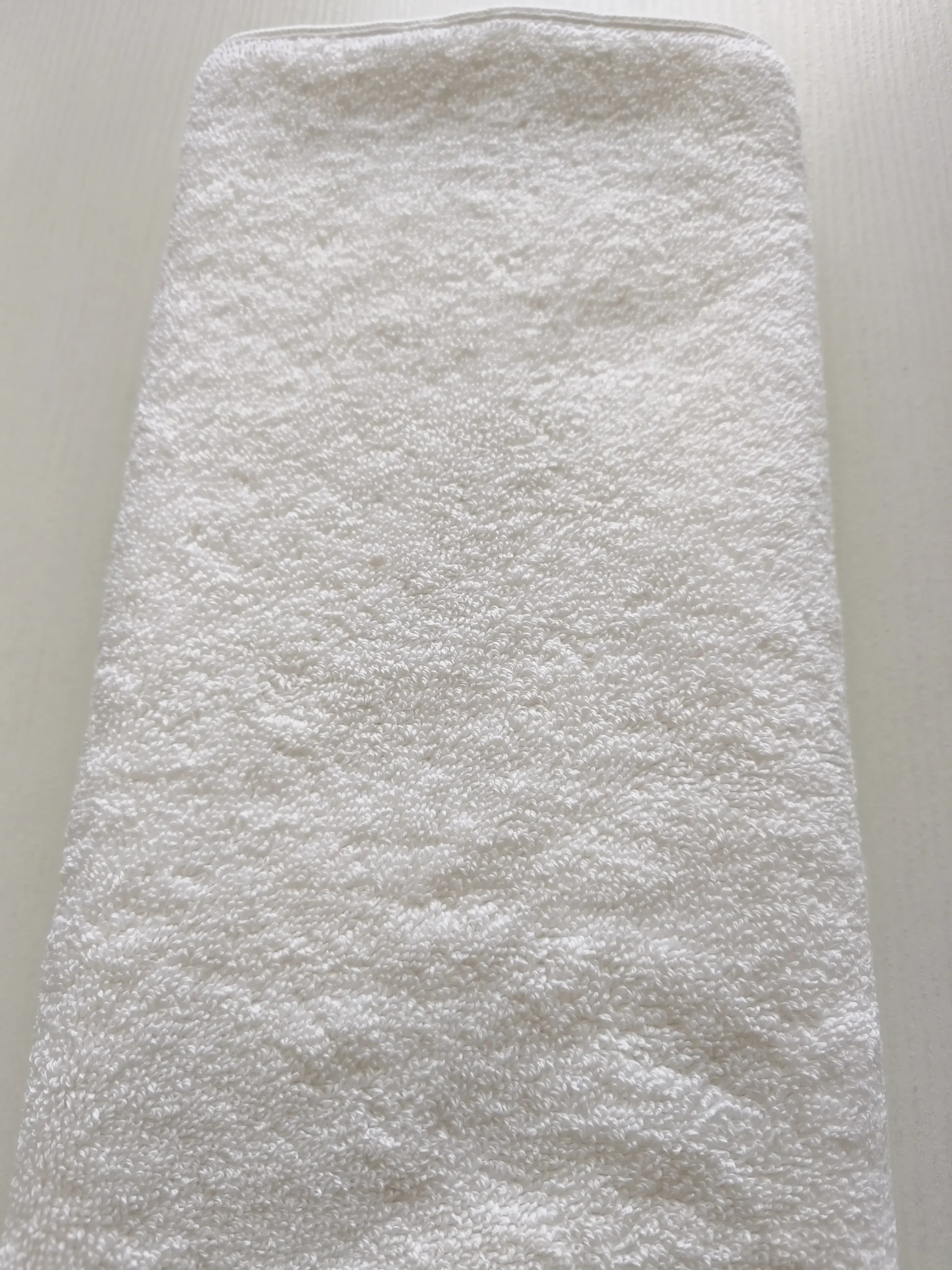 Hotel towel construction and terry structure detail