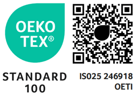 OEKO-TEX® Standard 100 certified materials
